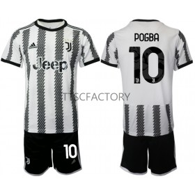 Fußballtrikots Juventus Pogba 10 Kinder 2022-2023 Kurzarm Heimtrikotsatz kaufen